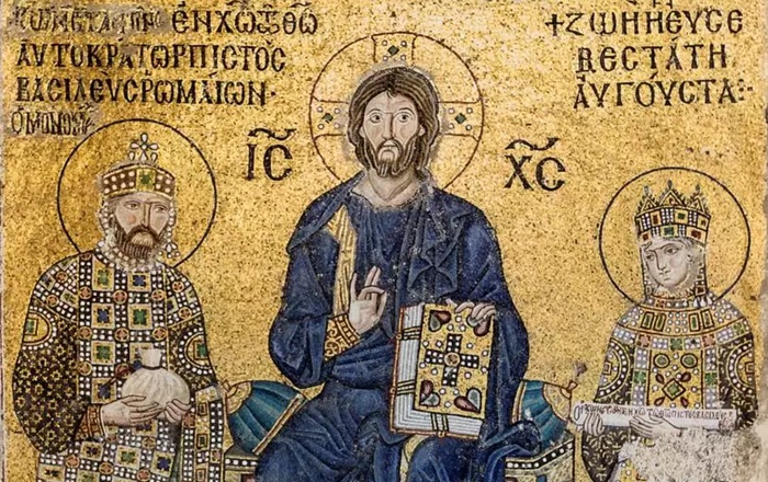 Επιγραφές από τα αυτοκρατορικά ψηφιδωτά της Αγίας Σοφίας